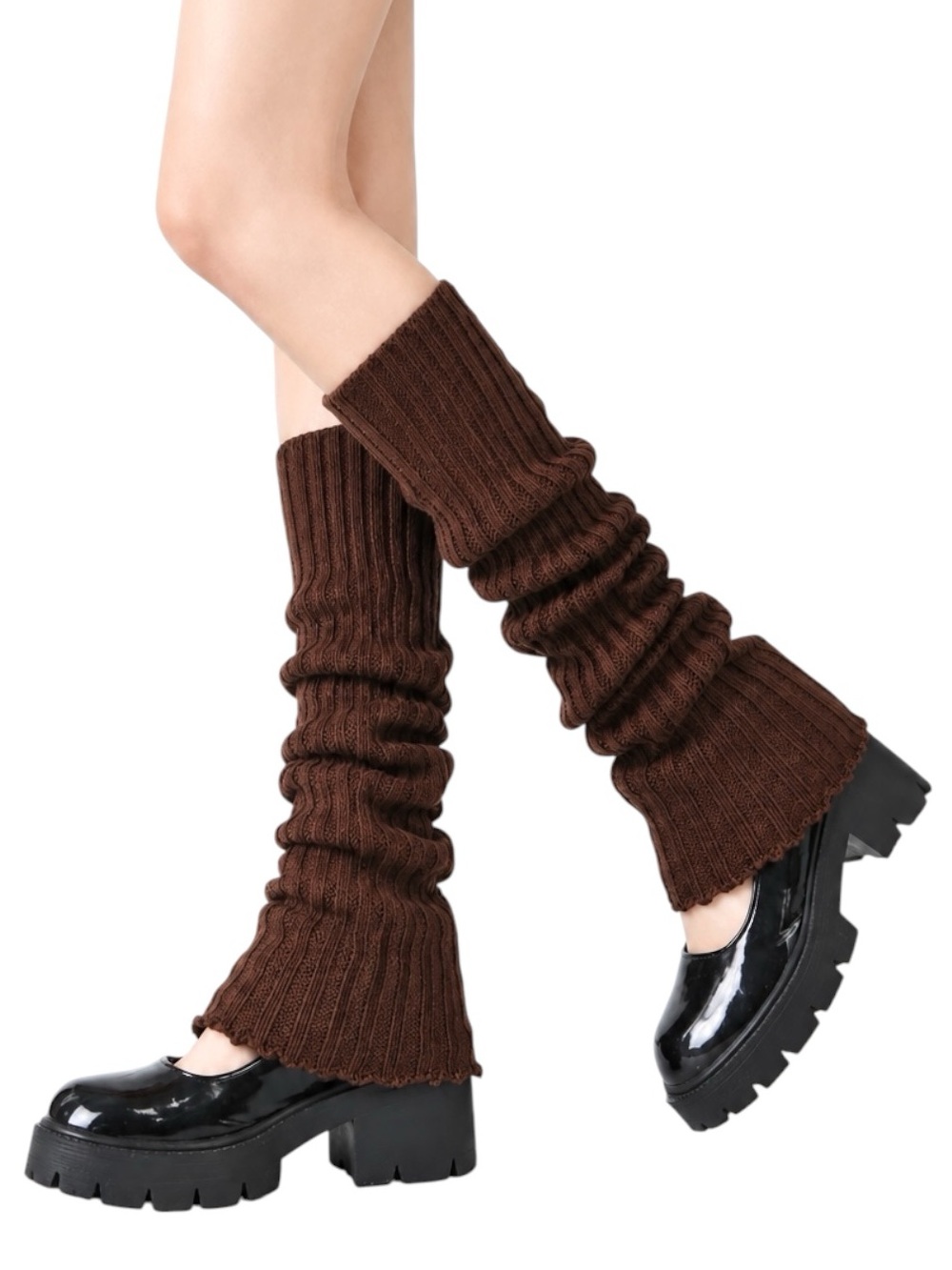 🆕Brown Knitted Leg Warmers